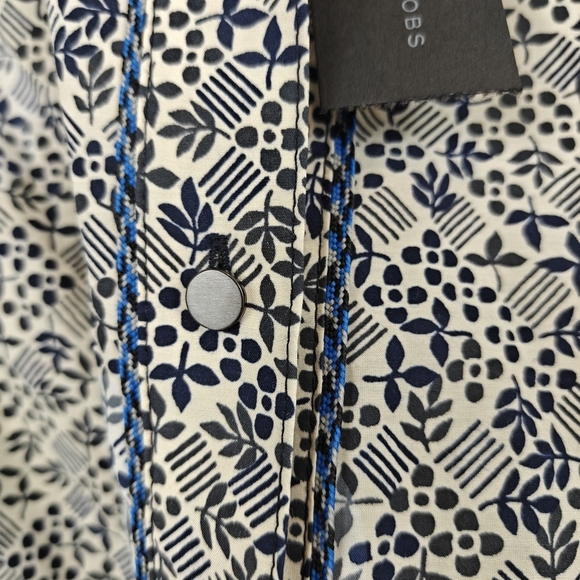 Marc By Marc Jacobs NWT Ink Multi Color Sleeveless Button Up Silk Blend Top S - Picture 12 of 12